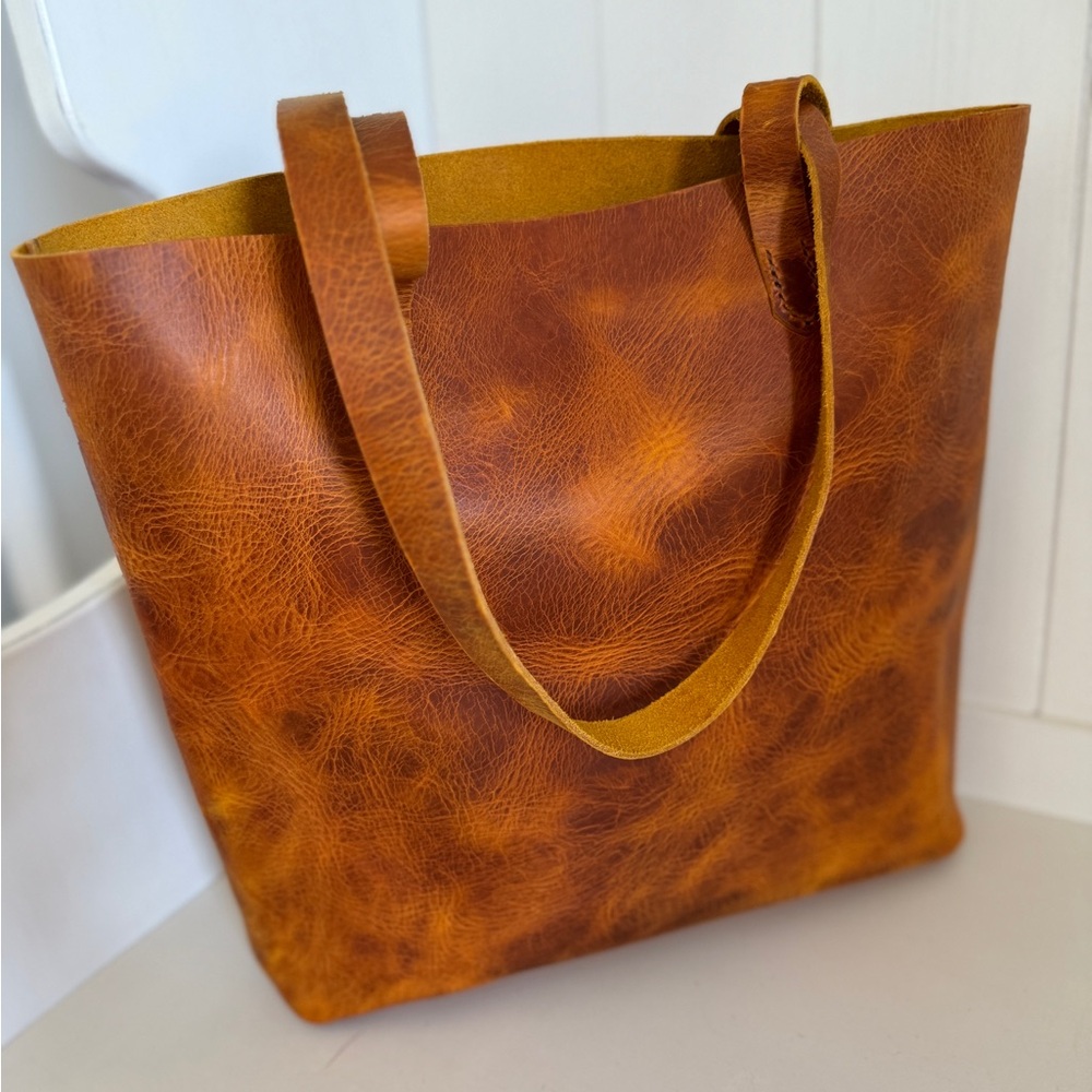 Lamb Leather Goods Full Grain Leather Tote
